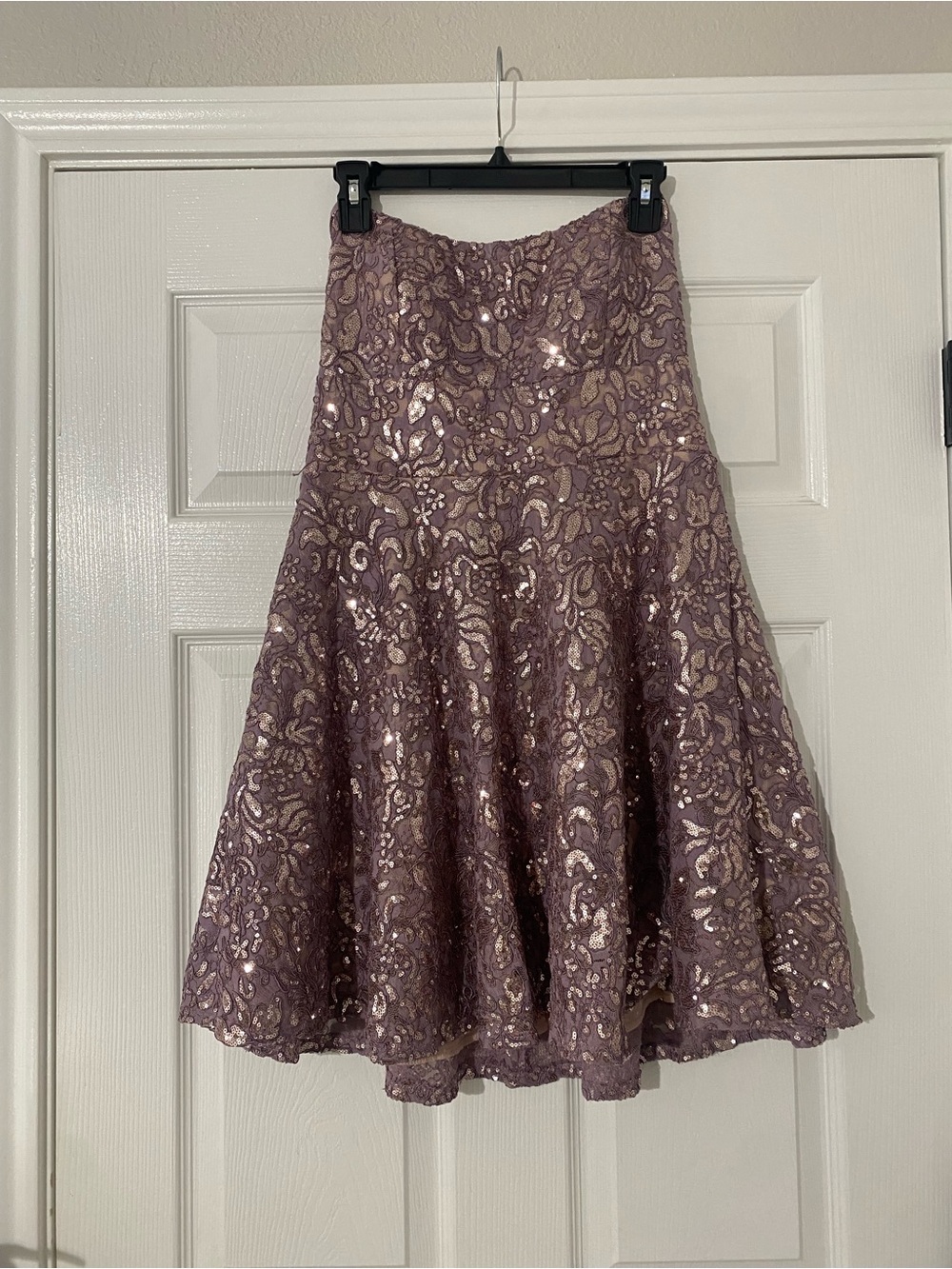 Emerald Sundae Dusty Lilac Lace Circle Skirt